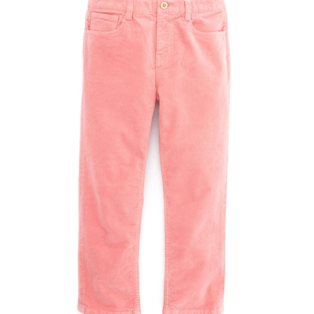Vineyard Vines classic fit 5-pocket corduroy pants, pink, size 14